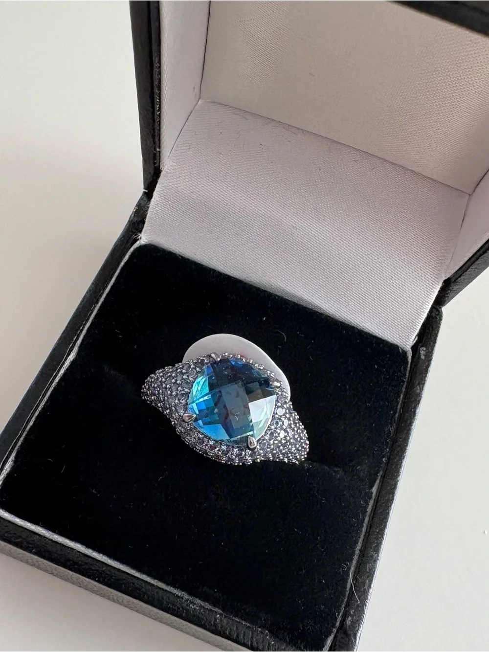 Bomb Party Petit Four Ring RG27747 Bi Color Tourmaline Hematite Plating